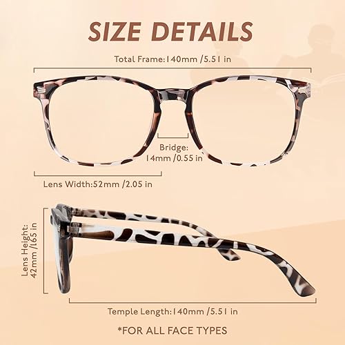 Miniatura 4 de CHEERS DEVICES Gafas de lectura para mujeres y hombres, anteojos, lectores de luz azul para hombres y mujeres, gafas de computadora, cheaters - 5