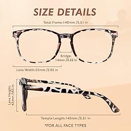 CHEERS DEVICES Reading Glasses for Women Men, Eyeglasses, Blue Light Readers for Men Women, Computer Eye Glasses, Cheaters - 5 Pair (0.0)