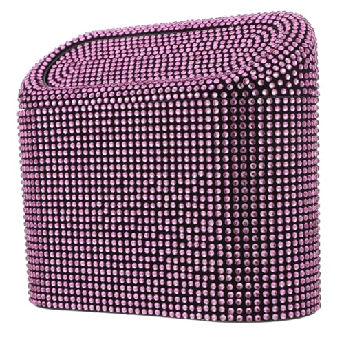 Poubelle de voiture portable haut de gamme en strass pour un intérieur automobile raffiné