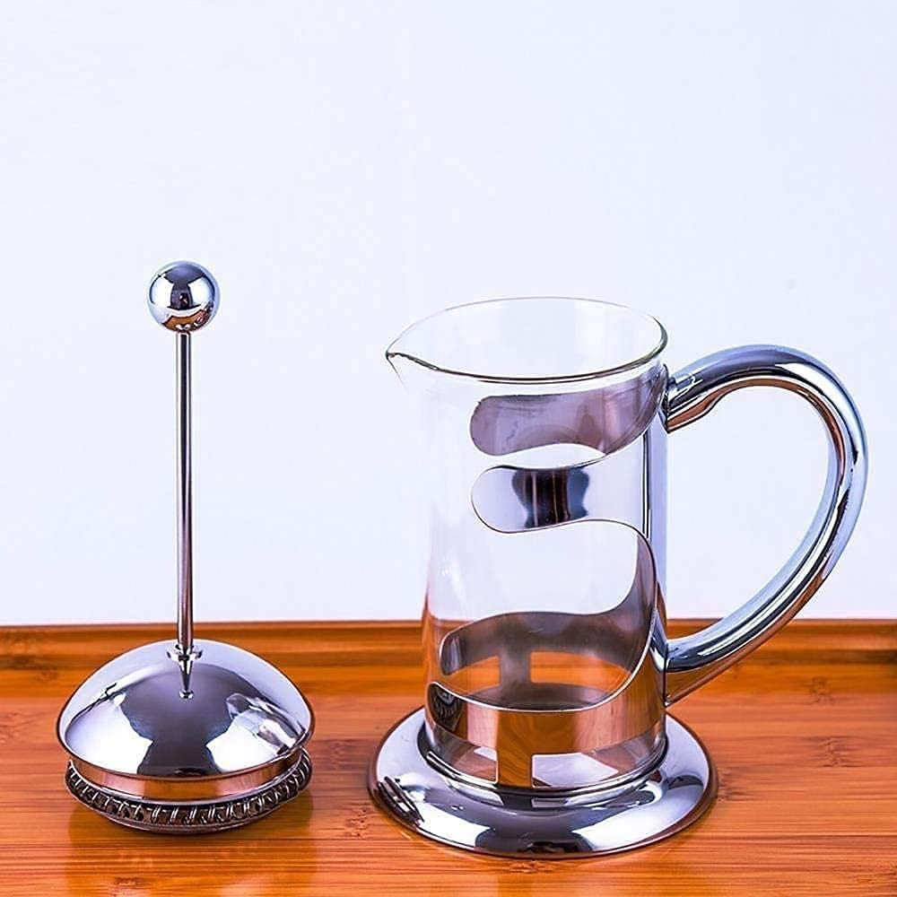 French Press Coffee Maker, 1 Liter, 34 Ounce, Chrome