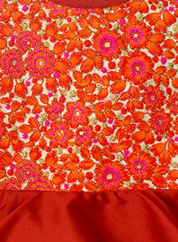 Image of A.T.U.N. Girls' Regular Fit Lehenga Choli (GLHG KSG AMB Yellow 4-5 Years)