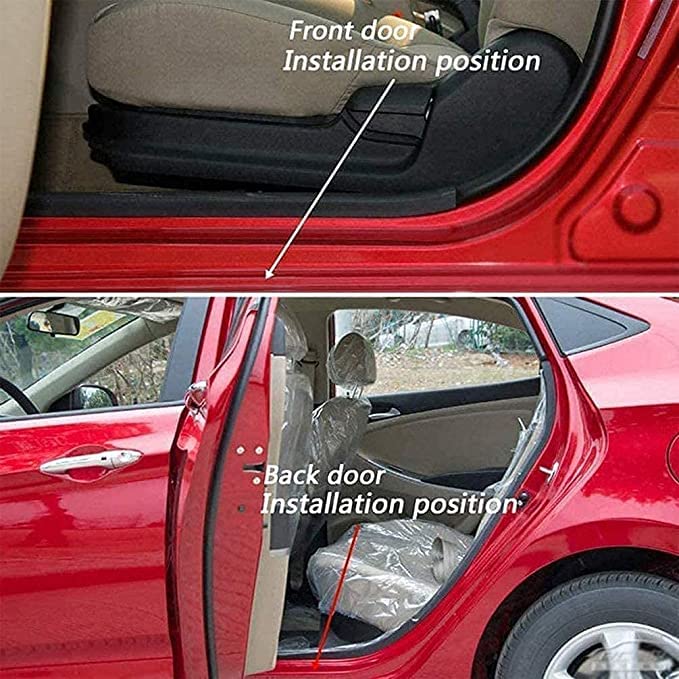 Car Door Sill Scuff Protector, For Mazda Cx-5 Cx5 2013-2022 Accessories Parts, Stainless Steel With Abs Plastic Door Entry Guard Plate Trim Cover, Auto Interior Accessory Kick Panels Black 4pcs Set