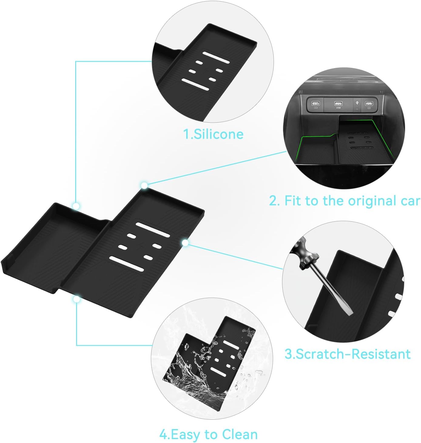 smabee Wireless Charging Protective Mat for Kia Sorento 2021-2026 image 4