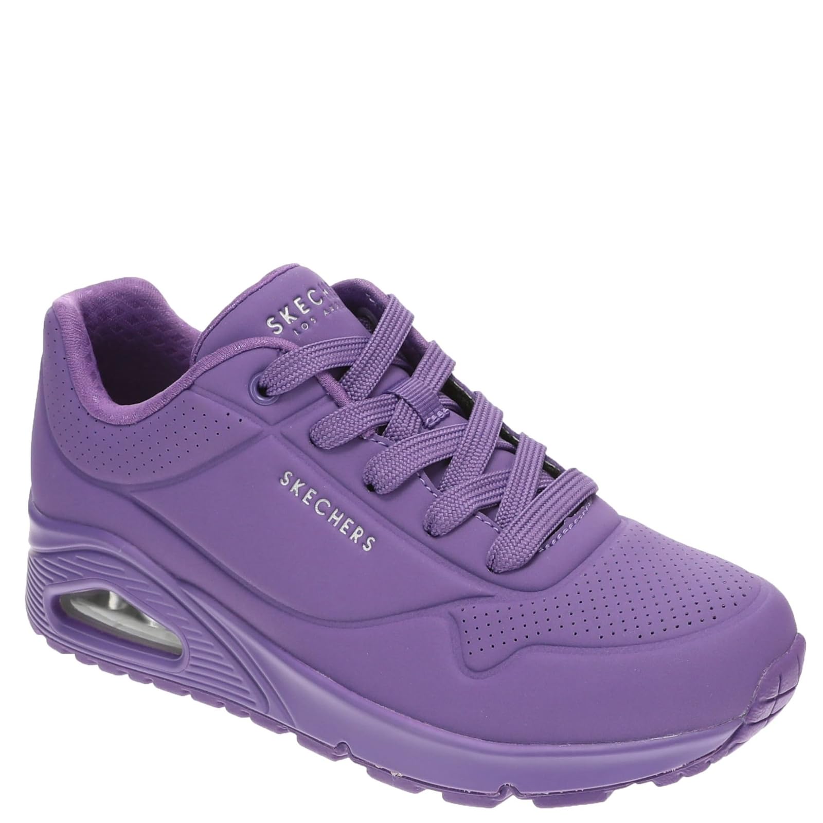 Skechers Damen UNO Stand On Air Turnschuhe, Purple Durabuck/Mesh, 37 EU