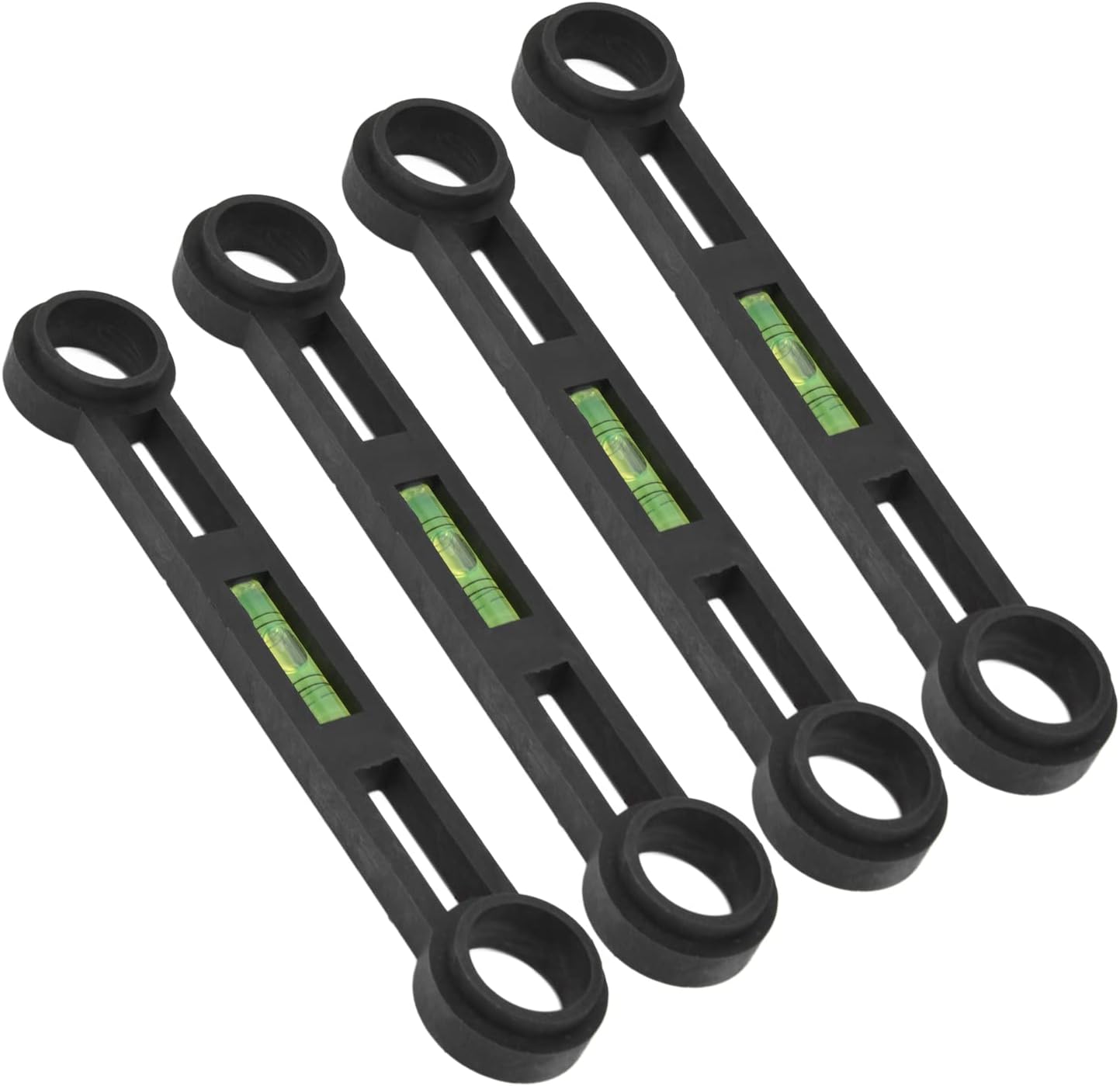 4Pcs Curved Foot Level, Precise Measurement Torpedo Level Tool with Deformation Resistance, for Detection Home Improvement DIY Water Electricity Repair