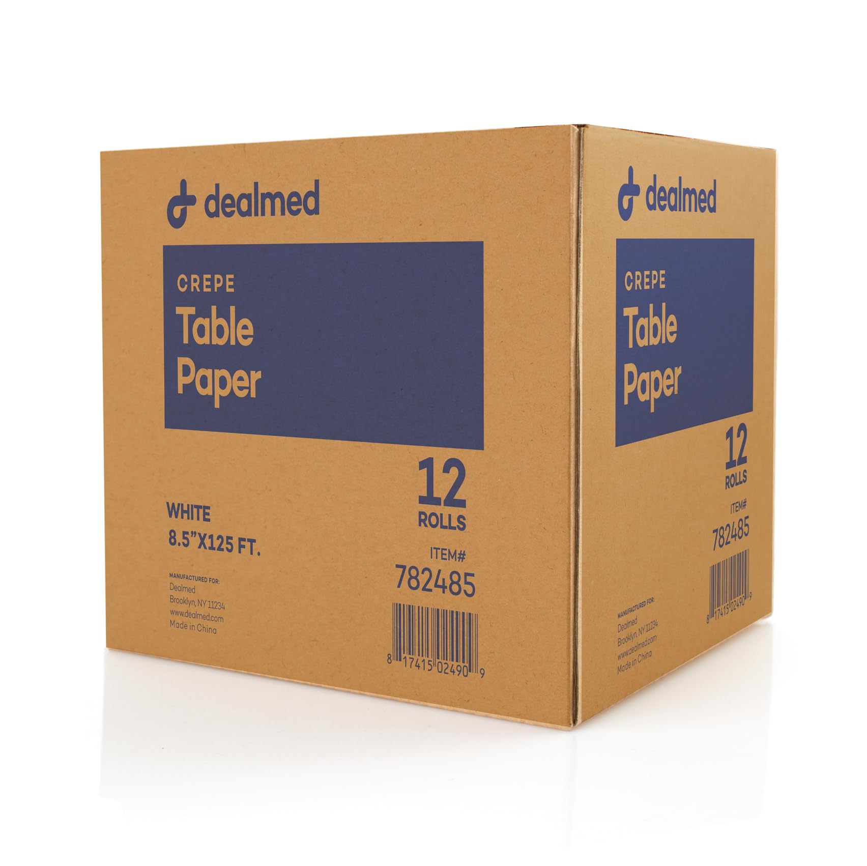 Dealmed Table Paper Exam Cover - 14 in x 125 ft, Crepe, White, 12 Rolls — Amazon image 17