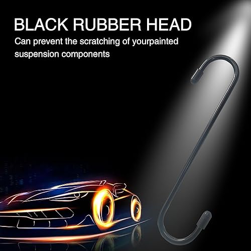 Miniatura 5 de Hawyet 2 PCS S-Shaped Car Brake Cylinder Hooks, 0.7In x 0.2In Metal Automotive Brake Caliper Hanger Hooks Replacements for Mechanics System,