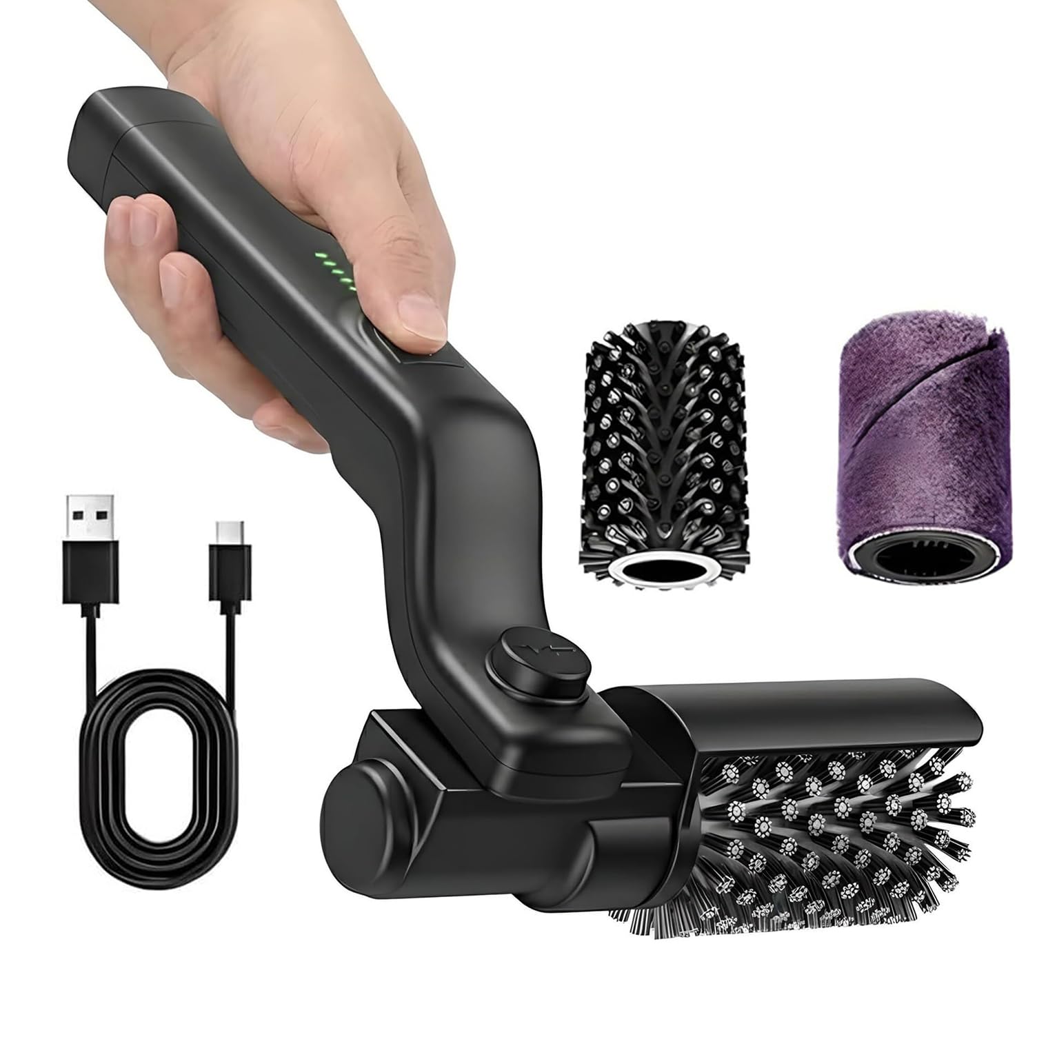 YXFAZPP Electric Grill Brush, 3-speed Rechargeable Bbq Cleaner, 180° Adjustable Cordless Bbq Cleaning Brush rd, For Outdoor Bbq Grill Cleaning