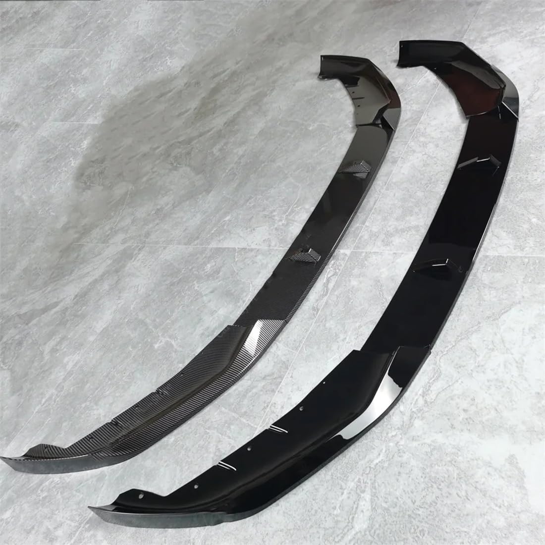 Auto-Frontstoßstangenspoiler-Splitterlippe für BMW 5 Series G30 G31 Lci M Performance Style 2021-2023, Kratzfester Diffusorspoiler, Body Kits