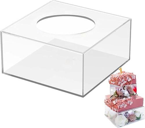 Soporte de acrílico rellenable para tartas, soporte acrílico transparente para tartas, elevador de exhibición de cupcakes, bandeja para servir