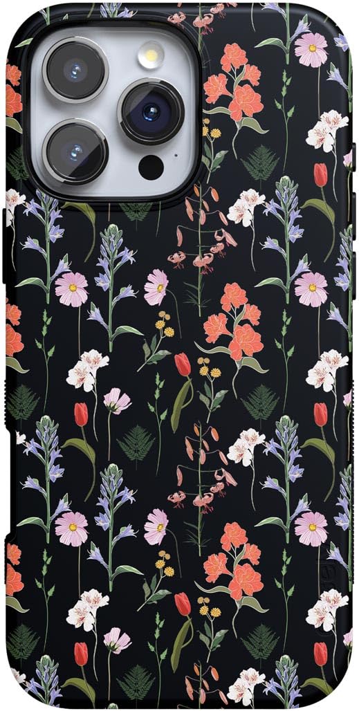 Casely iPhone 16 Pro Case Secret Garden Mixed Floral Compatible with MagSafe Bold Protective Design