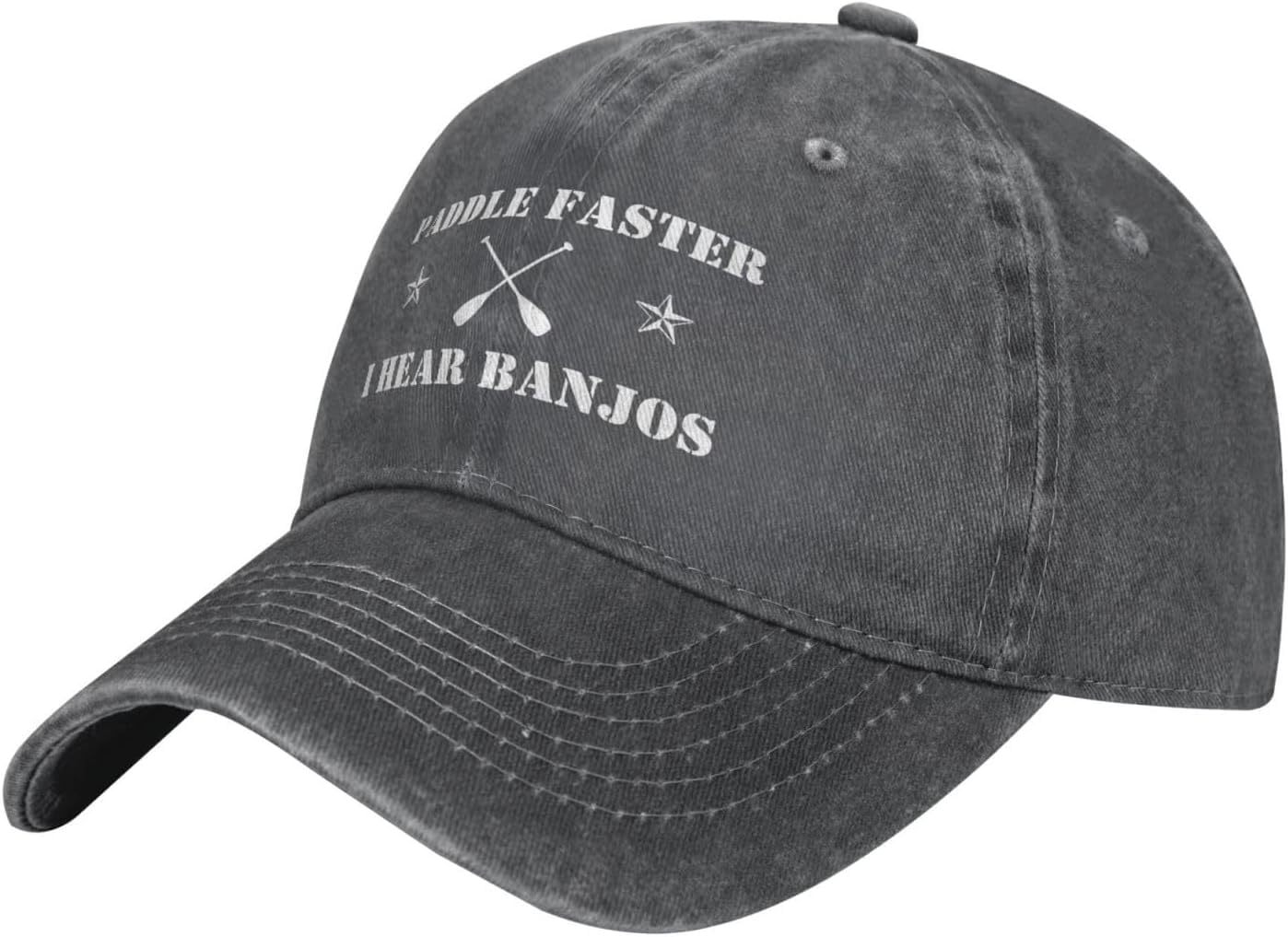 Paddle Faster I Hear Banjos Hat Trucker Hats Baseball Cap Adjustable Sports Unisex Caps Deep Heather