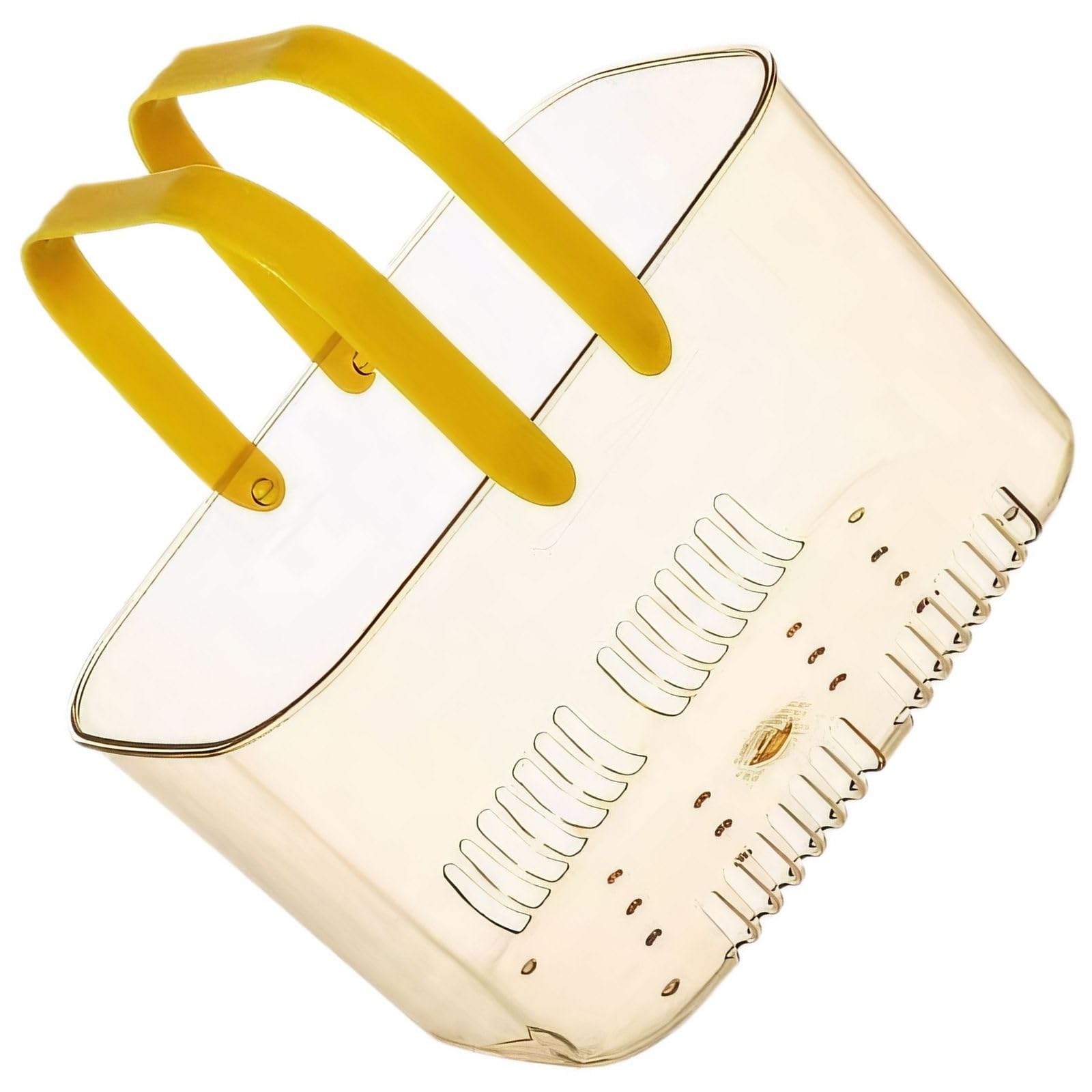 Lcpucc Bathroom Basket with Handles for Bath Essentials Shower Caddy pp Storage Basket with Drainage Holes Design for