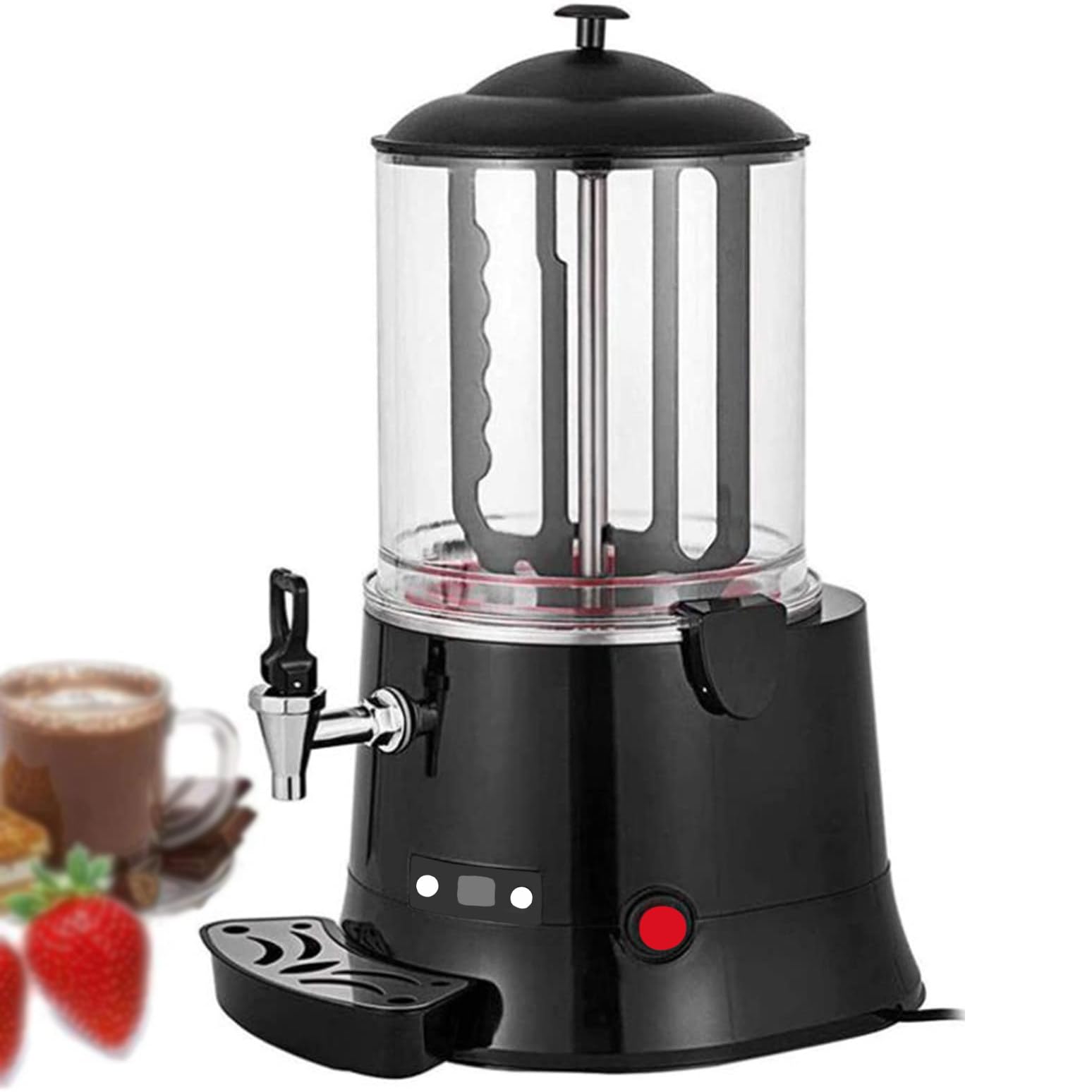 HCZKIUJY Commercial Hot Chocolate Maker, 10L Capacity, Adjustable Temperature, For Food Service Establishments (10L)