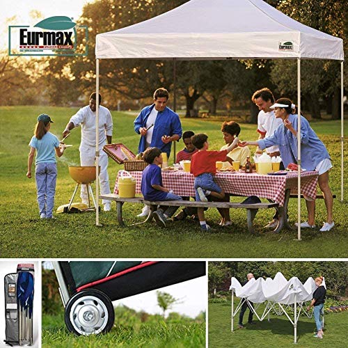 image for Eurmax USA 8'x8' Pop Up Canopy Tent Commercial Instant Canopies with H