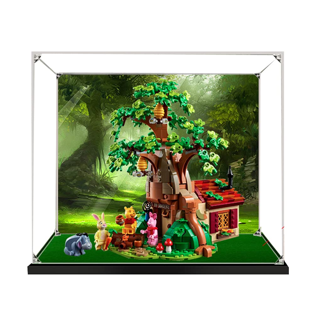 T-Club Acrylic Display Case for Lego 21326 Dustproof Clear Display Box Showcase for Lego 21326 Winni