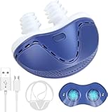 Anti Snoring Devices&comma; Electric Anti Snoring Device&comma; Effective Snoring Prevention&comma; Sleep Apnea Devices for Men and Women&comma; Adjustable Wind Speed&comma; Suitable for All Nose Shapes&comma; Blue