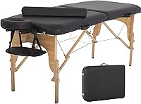 Vista 17 de PayLessHere Cama de Masaje Portátil Mesa de Masaje de 24 pulgadas de Ancho Cama de Pestañas 2 Plegable Altura Ajustable Mesa de Spa con Bolsa No