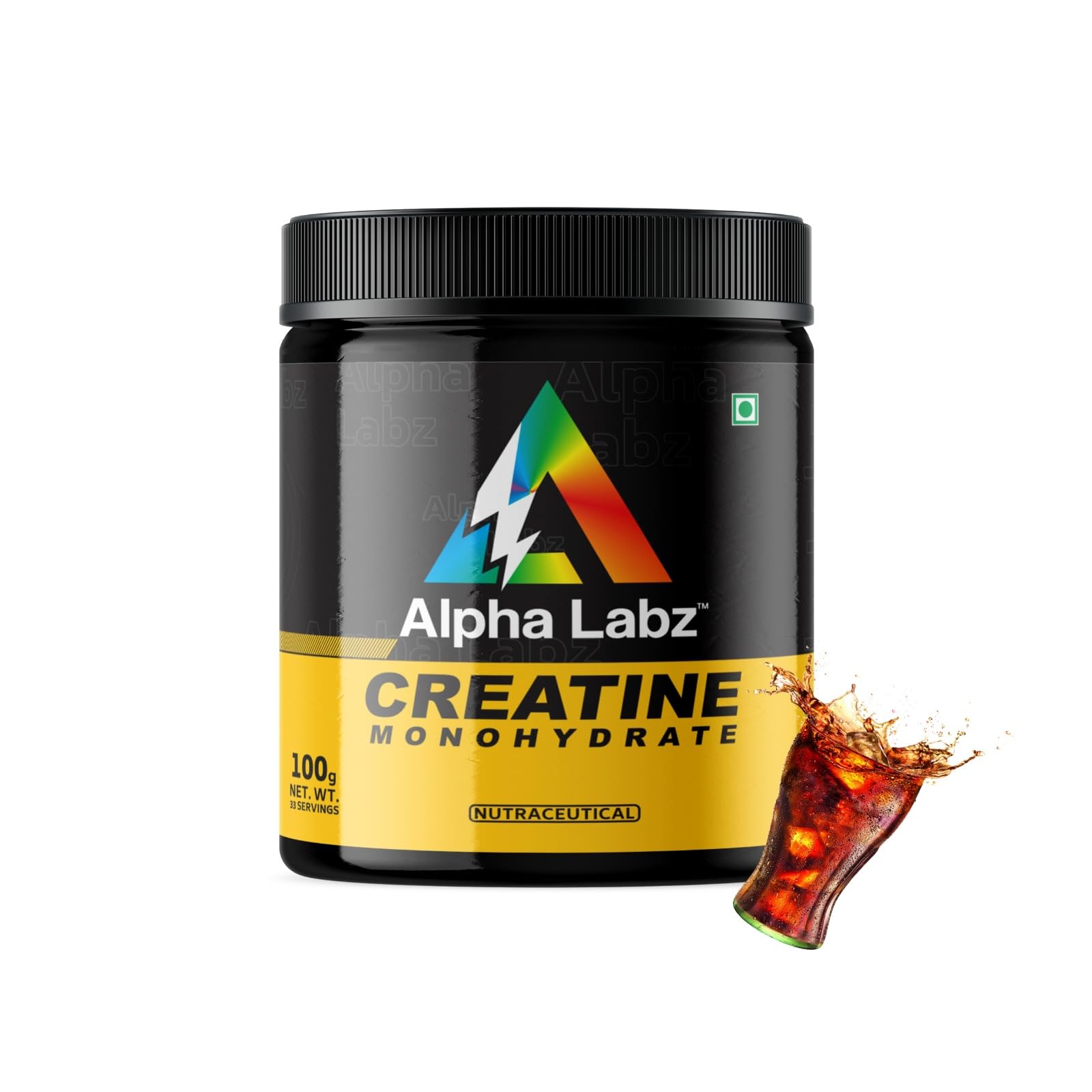 Alpha Labz Creatine Creatine Supplement for Muscle Growth, Increased Strength, Enhanced Energy Output, Faster Workout Recovery, Fuels Muscles and Improved Athletic Performance [33 Servings, Cola]
