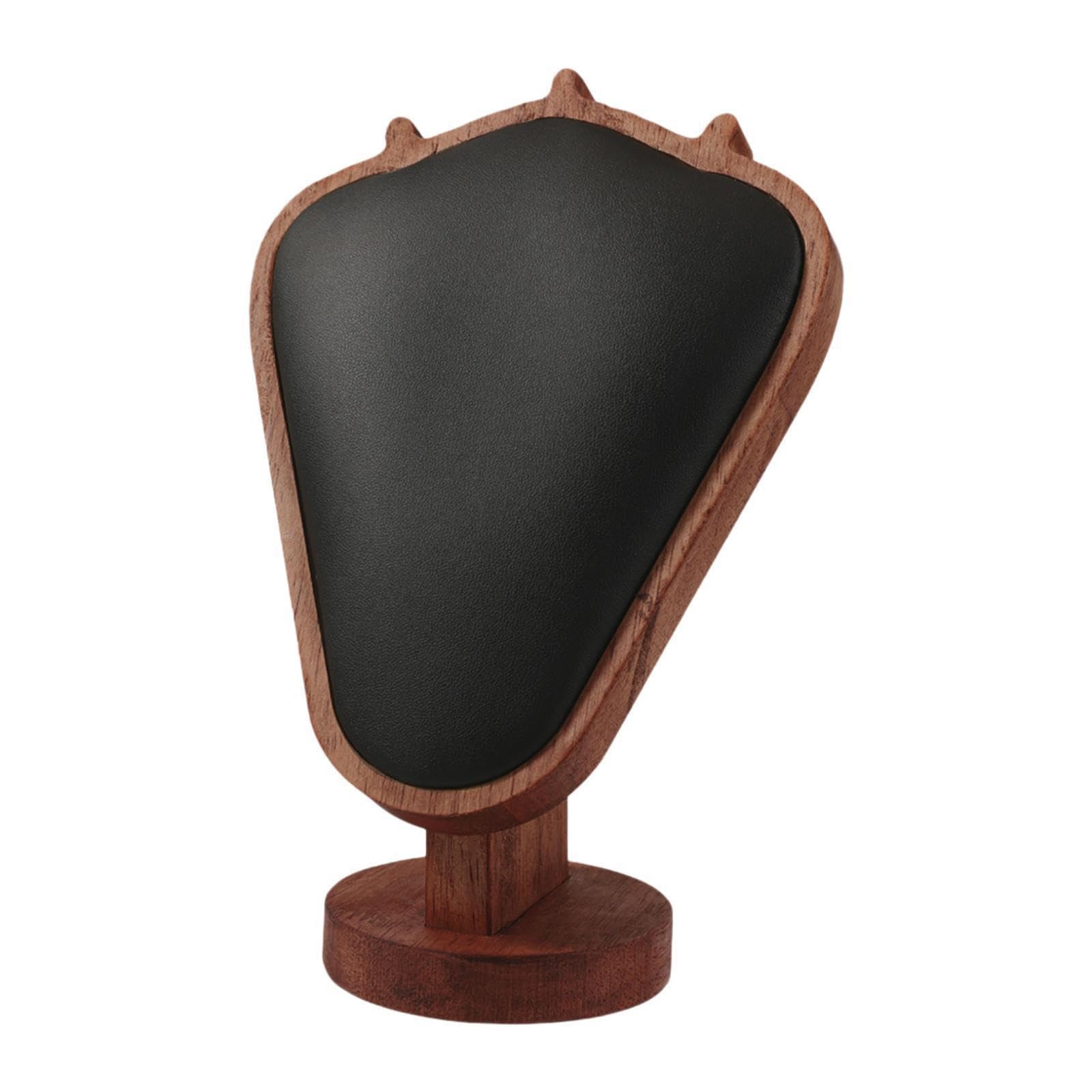 PIXZCSA Necklace Display Stand Bust Jewelry Display, Black, 15x21cm