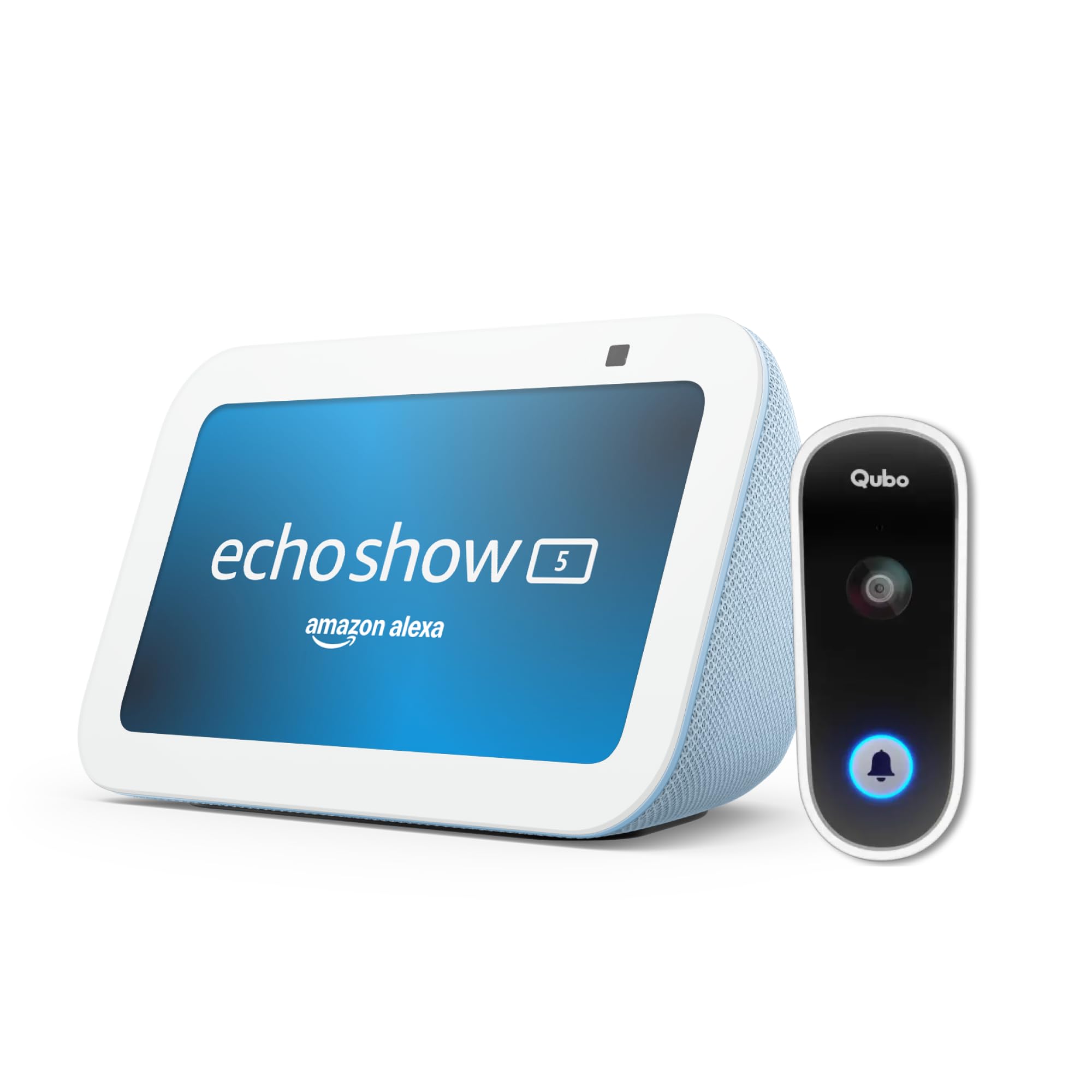 Amazon Echo Show 5 (Cloud Blue) | Smart display with Alexa, 2x