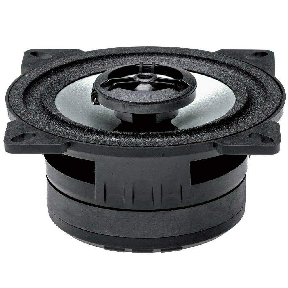 KIT Set pour Alpine SXE-1025S 2 Haut-parleurs 2 Voies coaxiales 10 cm 100 mm 4", 25 Watts rms et 180 Watts Max pour caissons Standards, par Paire + bagues à vis et 5 Stickers offerts