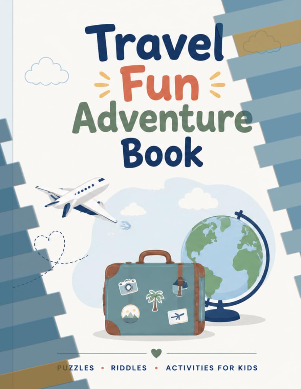 Travel Fun Activity Book for Kids: Puzzles, Riddles, Games & Travel Journal for Kids 5-17 Ages | Screen-Free Airplane & Road Trip Activities
