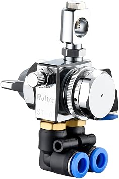 ST-5 ST-6,2 or 3 Interfaces Nozzle Automatic Spray Gun Paint Sprayer Wave Soldering Pneumatic High Atomization Vacuum Forming Machine Nozzle ST-5-1.0mm