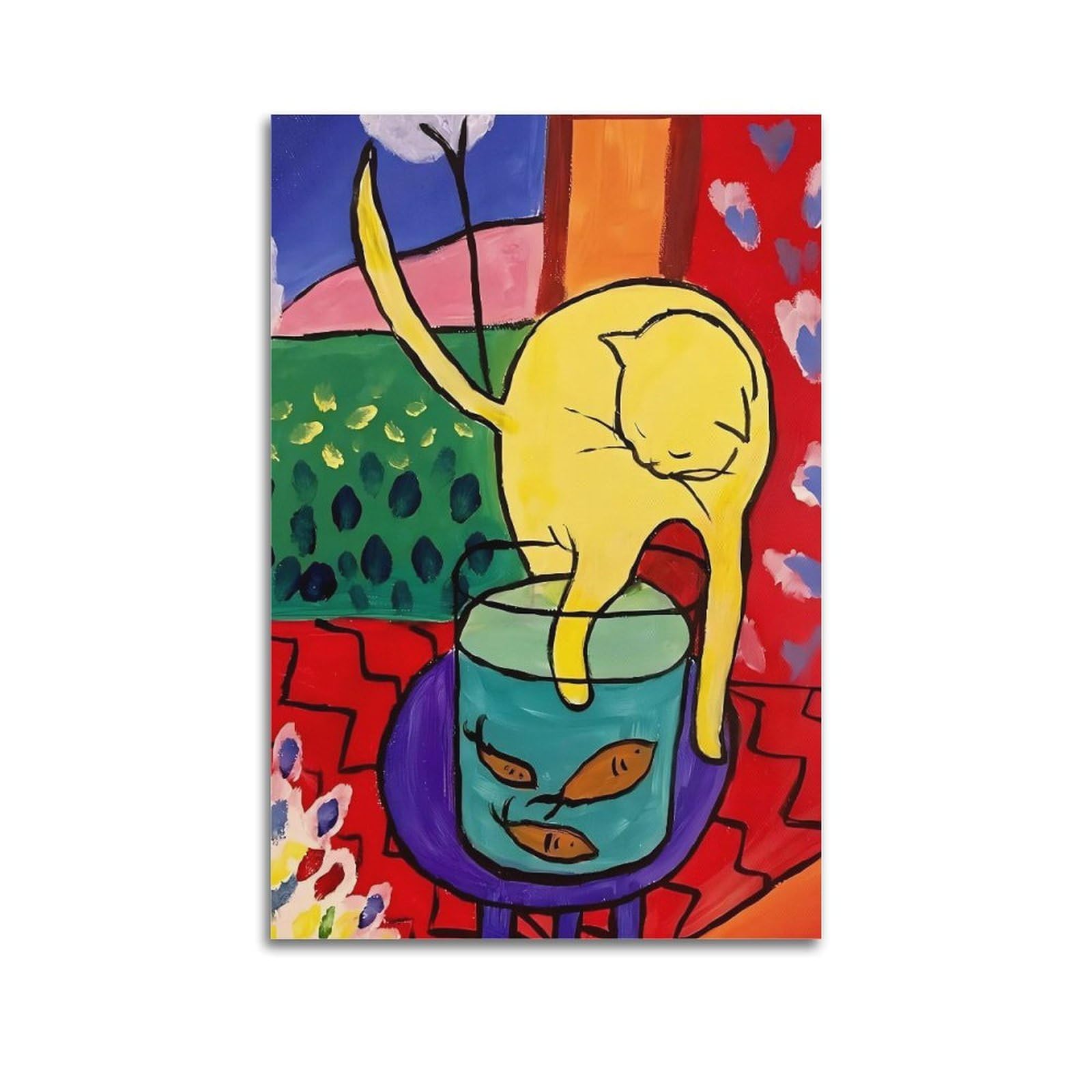JoenTdrn Henri Matisse Aesthetic Canvas Wall Art Print Home Decor for Bedroom Living Room12x18inch(30x45cm) Unframe-style