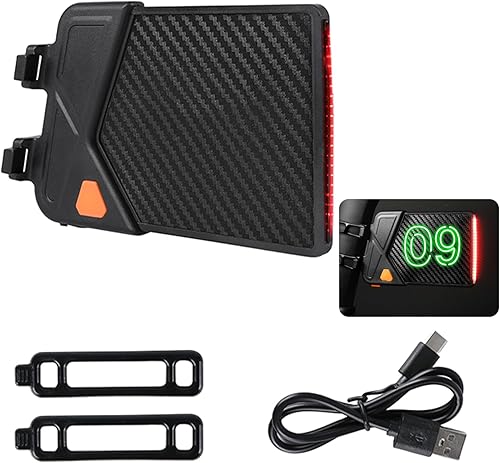 Bike License Plate Light Bicycles Tail Lights Outdoor Cycling Warning Taillight with Fast Charging Easy to Use