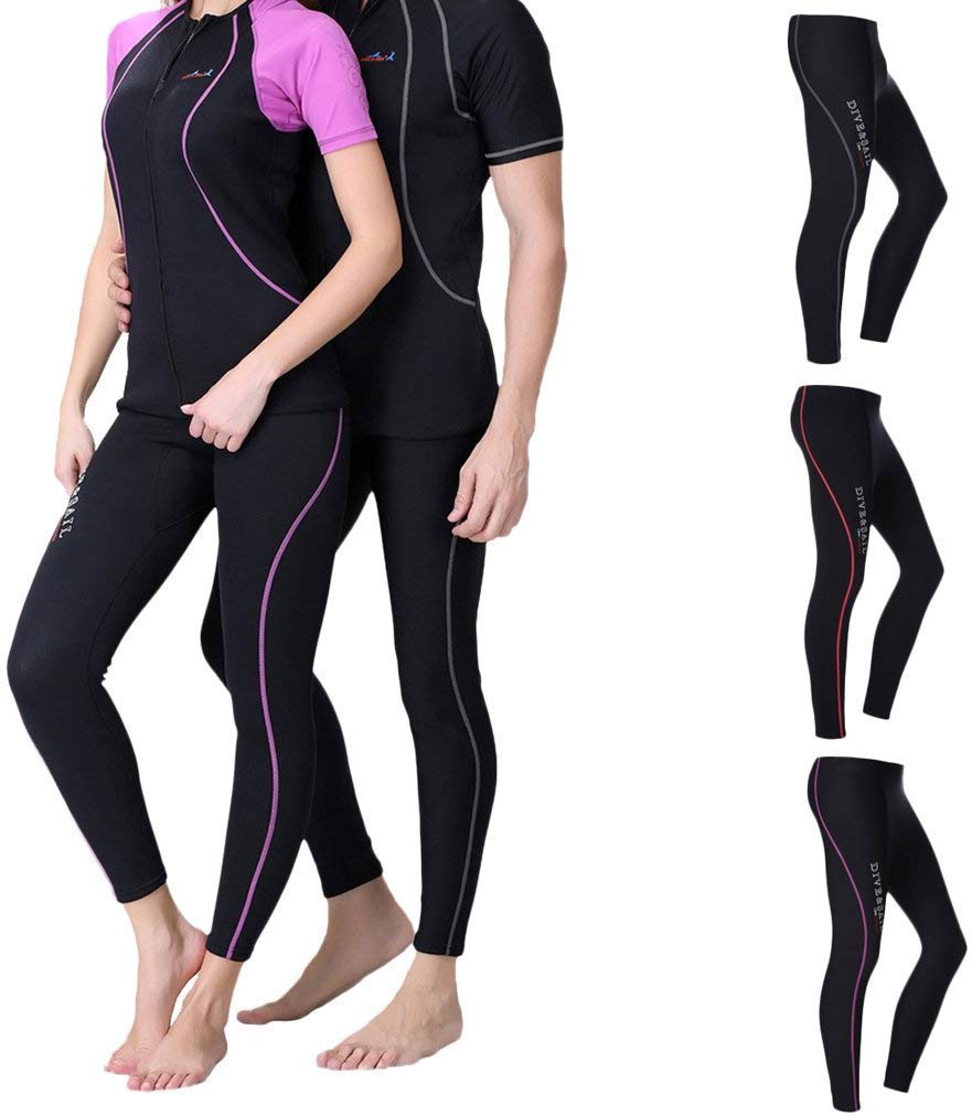 Spodnie neoprenowe, 1,5 mm sporty wodne, długie spodnie unisex Grau für Männer M