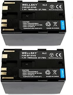 NLC BP-970G BP-975 [ 2個セット ] 互換バッテリー [ 純正品と同じよう使用可能 純正充電器で充電可能　残量表示可能 ] キヤノン iVIS アイビス ビデオカメラ XF305 / XF300 / XF205 / XF10...