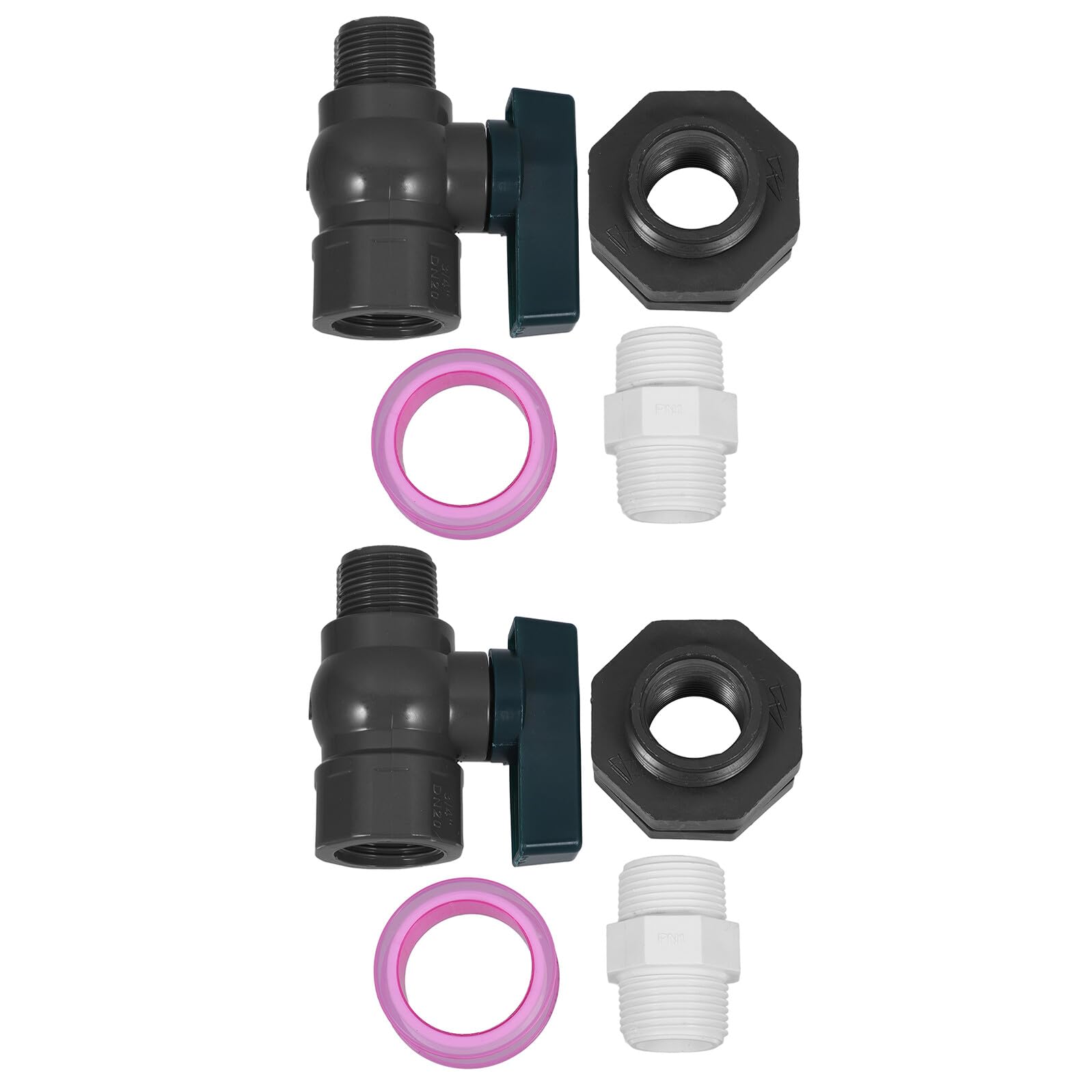 Kit Robinet PVC pour Baril Eau de Pluie anti-fuite pour réparer et équiper vos cuves de jardin