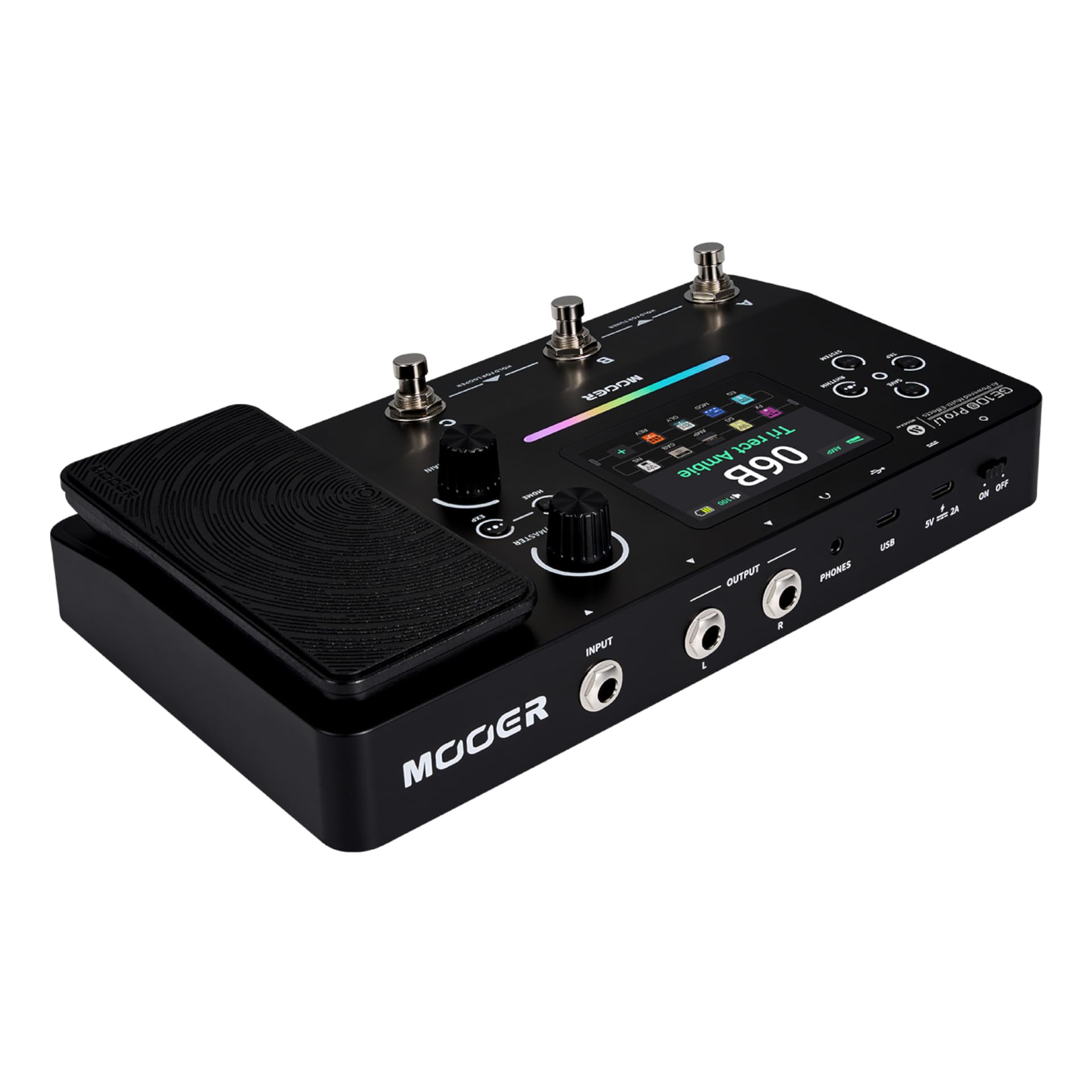 Mooer GE 100 PRO Li Guitar Multi FX Processor with AI technology and lithium battery