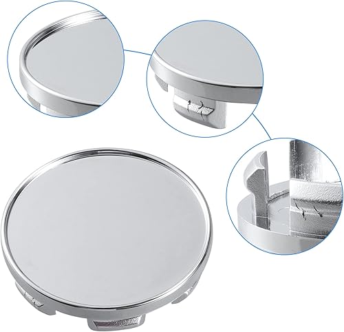 Miniatura 4 de ACROPIX Base de 1.890 in de diámetro exterior de 6 clips de 2.087 in de diámetro exterior total para llantas de rueda, tapas centrales en tono