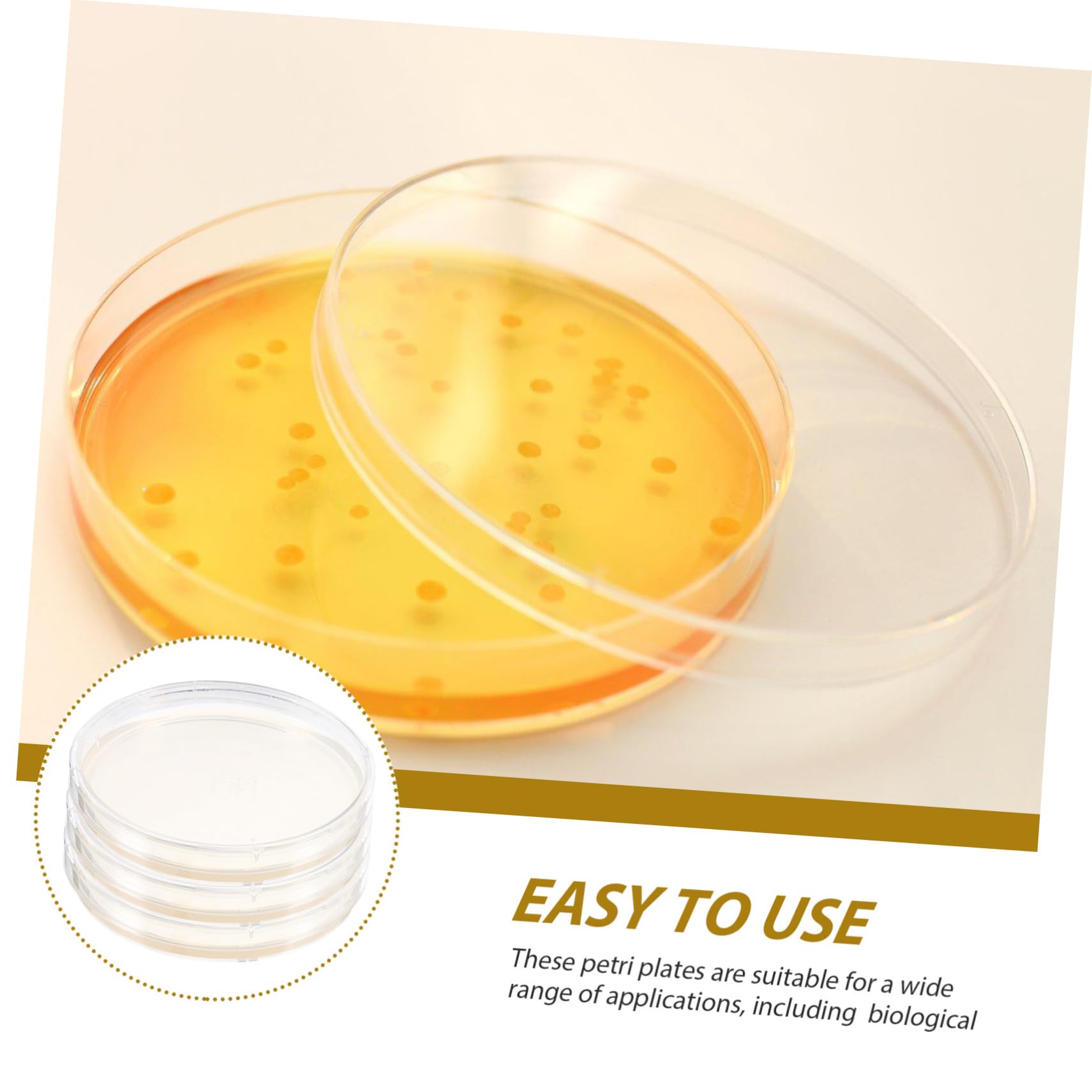 BUGUUYO 10pcs Agar Plate Petri Dishes Science Experiment Supplies Prepoured Petri Dish Agar Petri Plates Laboratory Supplies Science Experiment Plates Science Projects Tool