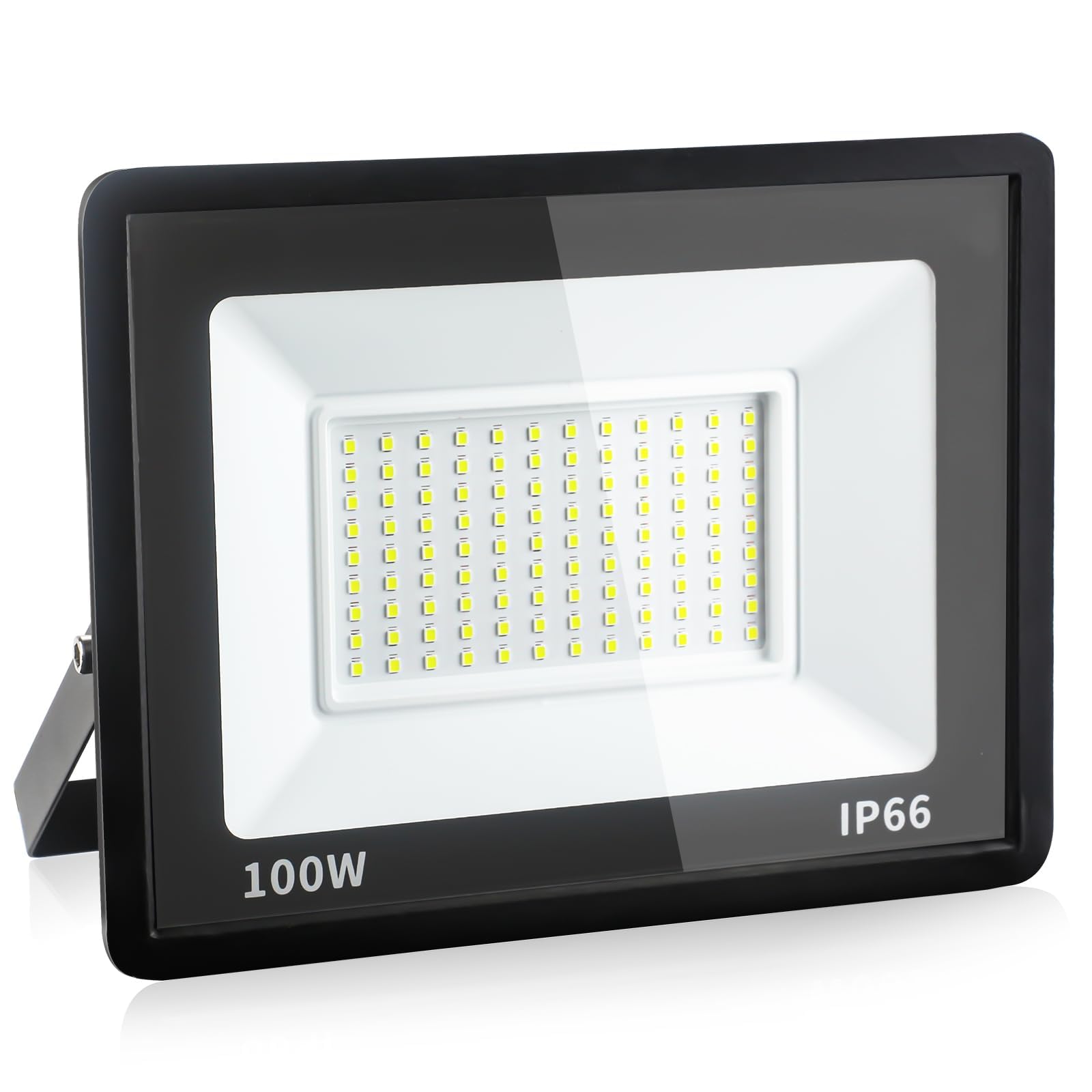 Psatfito G 100W LED Floodlight Outdoor, 10800LM Super Bright LED Security Lights, IP66 Waterproof, 6000K Daylight White Flood Lights Wall Light for Warehouse, Garage, Backyard, 1 Pack