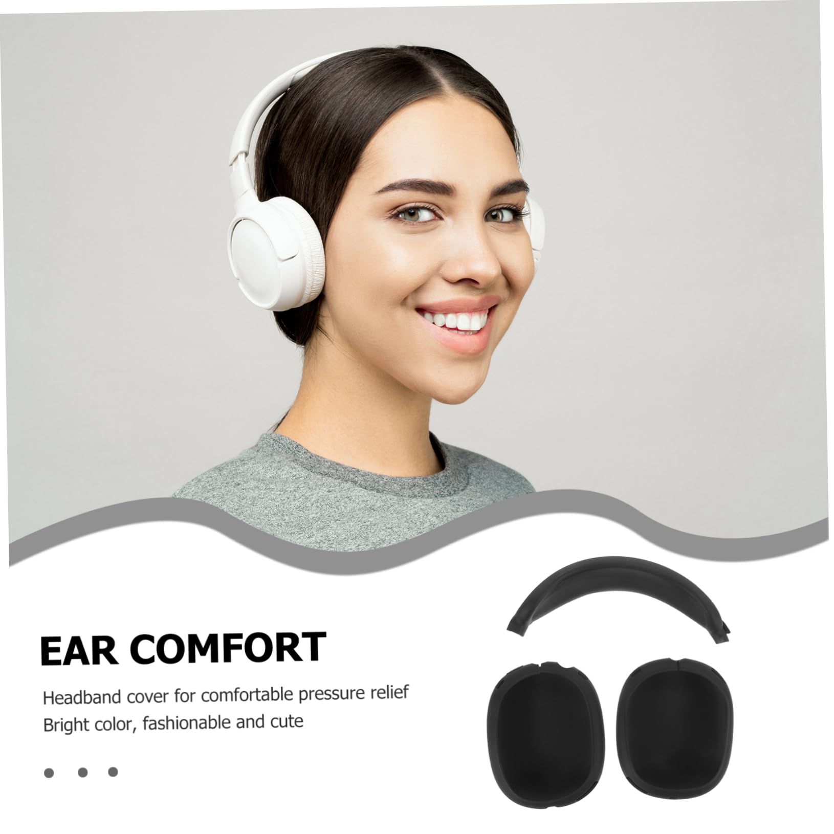 Angoily 5juegos Fundas para Auriculares TPU Compatible Protección Antirayaduras y Cómoda Almohadilla para Cabeza