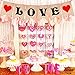 KatchOn, Burlap Love Banner for Romantic Decoration - No DIY, 7x5 Inch | Engagement Party Decorations | Anniversary, Mothers Day Decorations | Romantic Decorations Special Night | Wedding Decoration