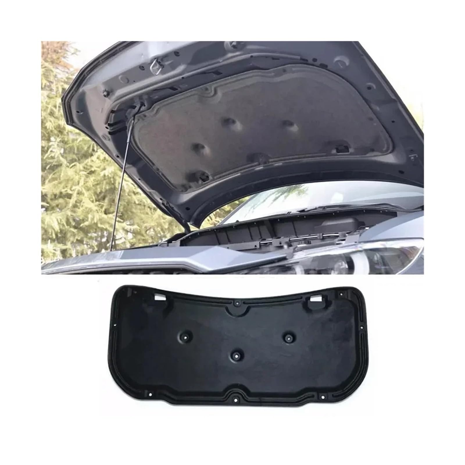 Front Engine Hood Bonnet Insulation Cotton Pad Compatible for Mazda CX-5 CX5 2013-2024 Sound Heat Soundproof Heat Insulation Mat(for 2018-2024)