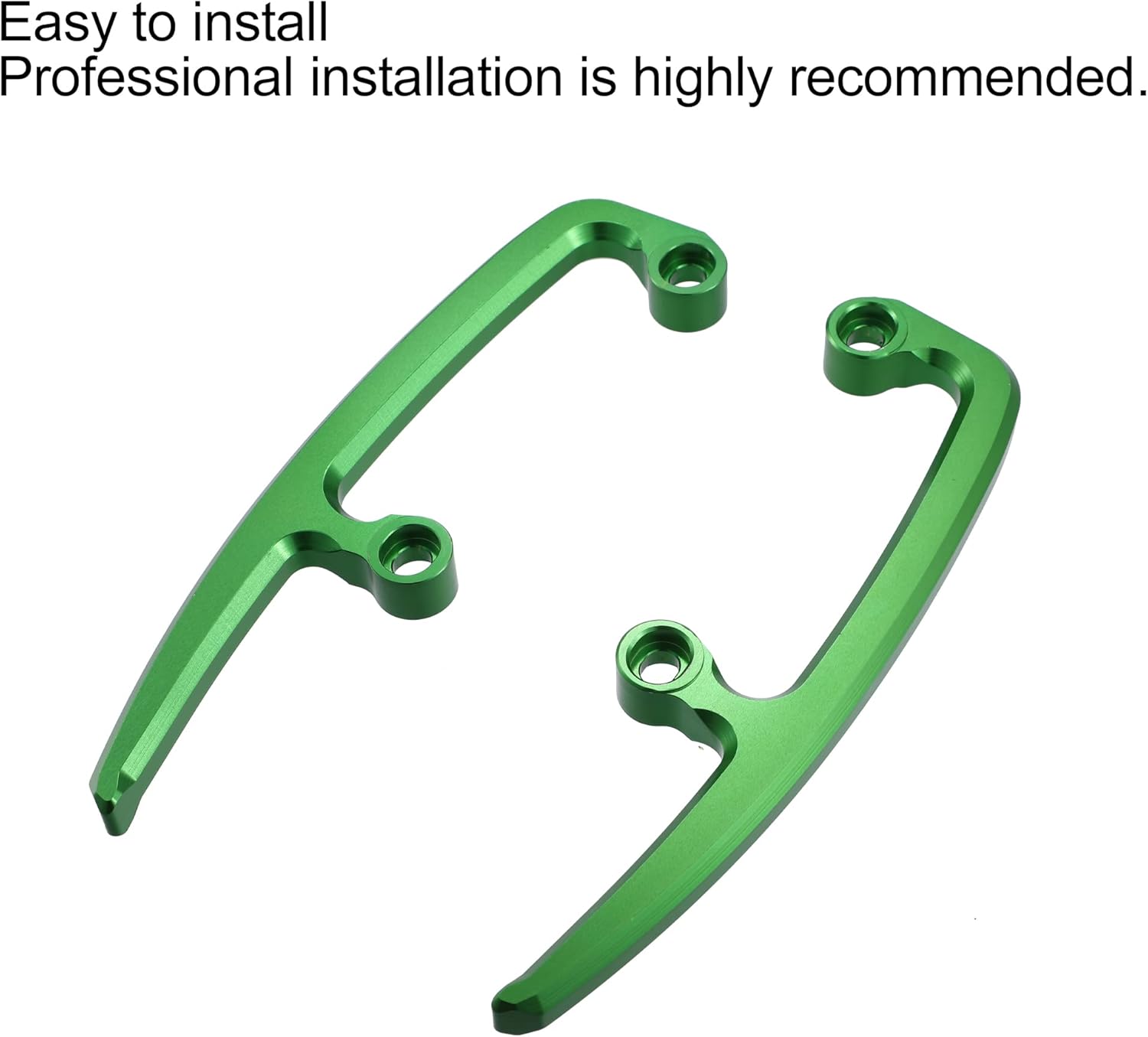 X AUTOHAUX 1 Set Motorcycle Passenger Grab Bar Rear Seat Rail Handle for Kawasaki Z650 2017-2022 for Kawasaki Ninja 650 2017-2022 Green