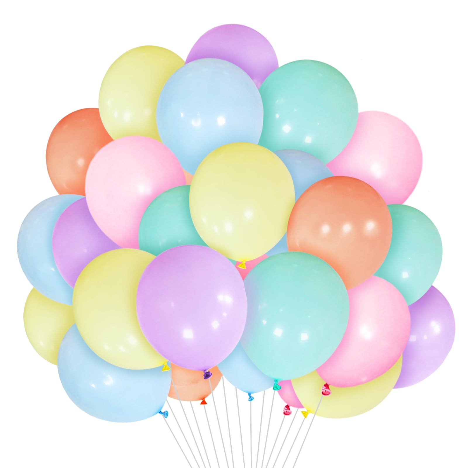 Balony dekoracyjne 25 cm - pastelowe balony imprezowe w różnych kolorach - 500 szt