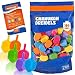 Zion Judaica 100 Medium Plastic Hanukkah Dreidels with English Transliteration - Ziplock Bag