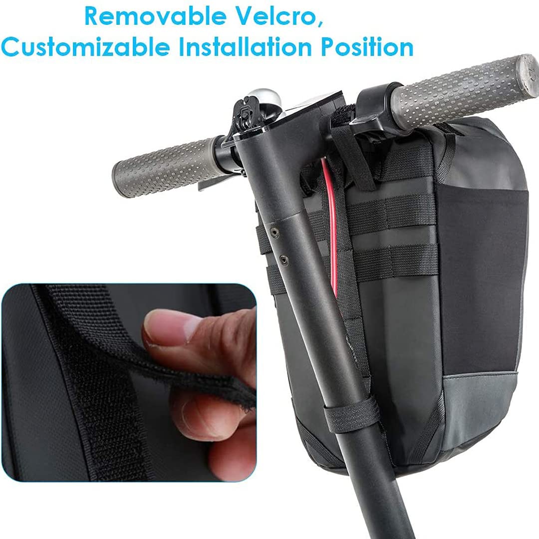 Bolsa reflectante para manillar de bicicleta,marco frontal impermeable, paquete de cesta para bicicleta,accesorios para herramientas de ciclismo, bolsa de almacenamiento con bolsillo interior (4.5L)