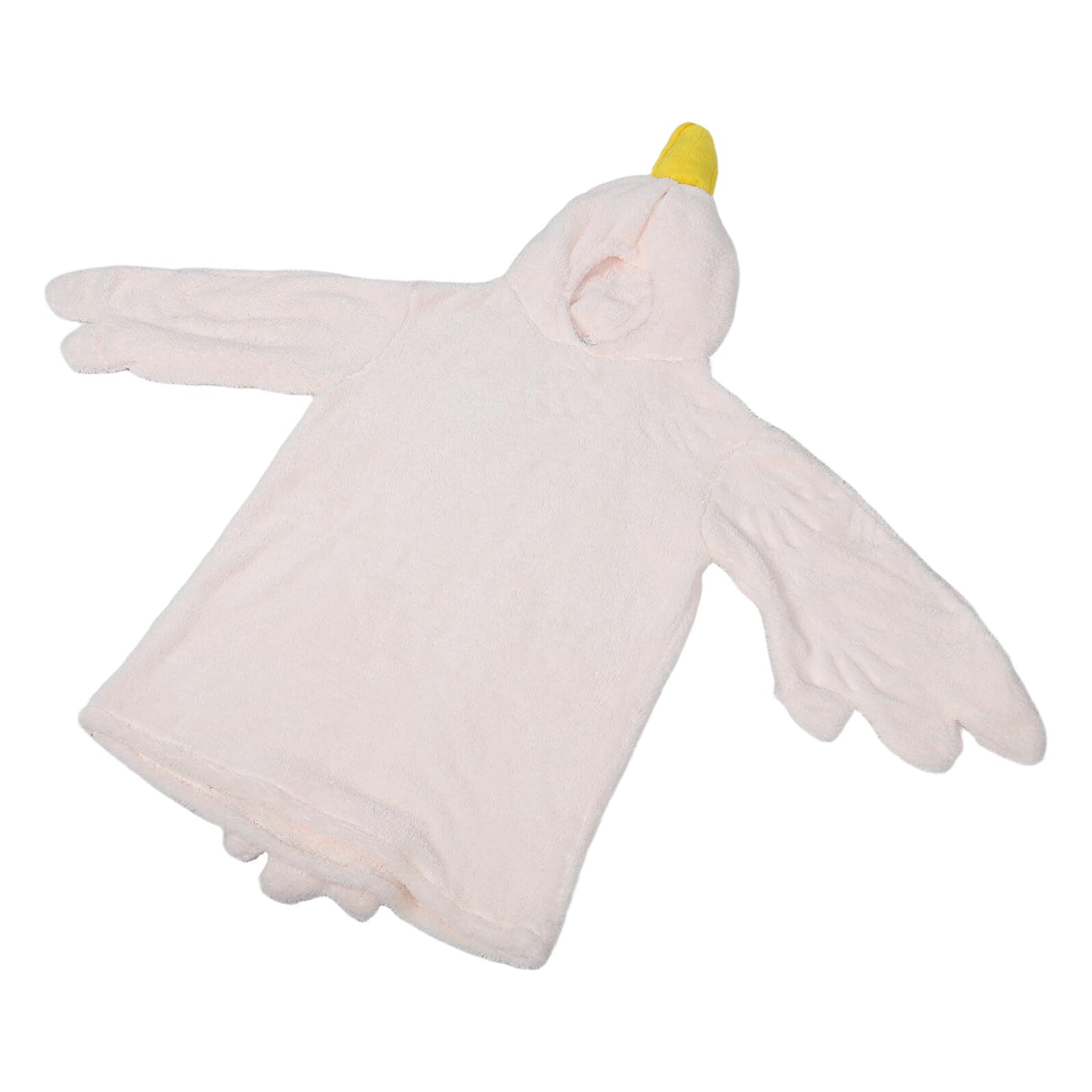Healvian Pigiama Intero in Flanella a Tema Oca Bianco Oversize con Design Carino e Adorabile, Comodo da Indossare per Abbigliamento Casa e Riunioni Familiari