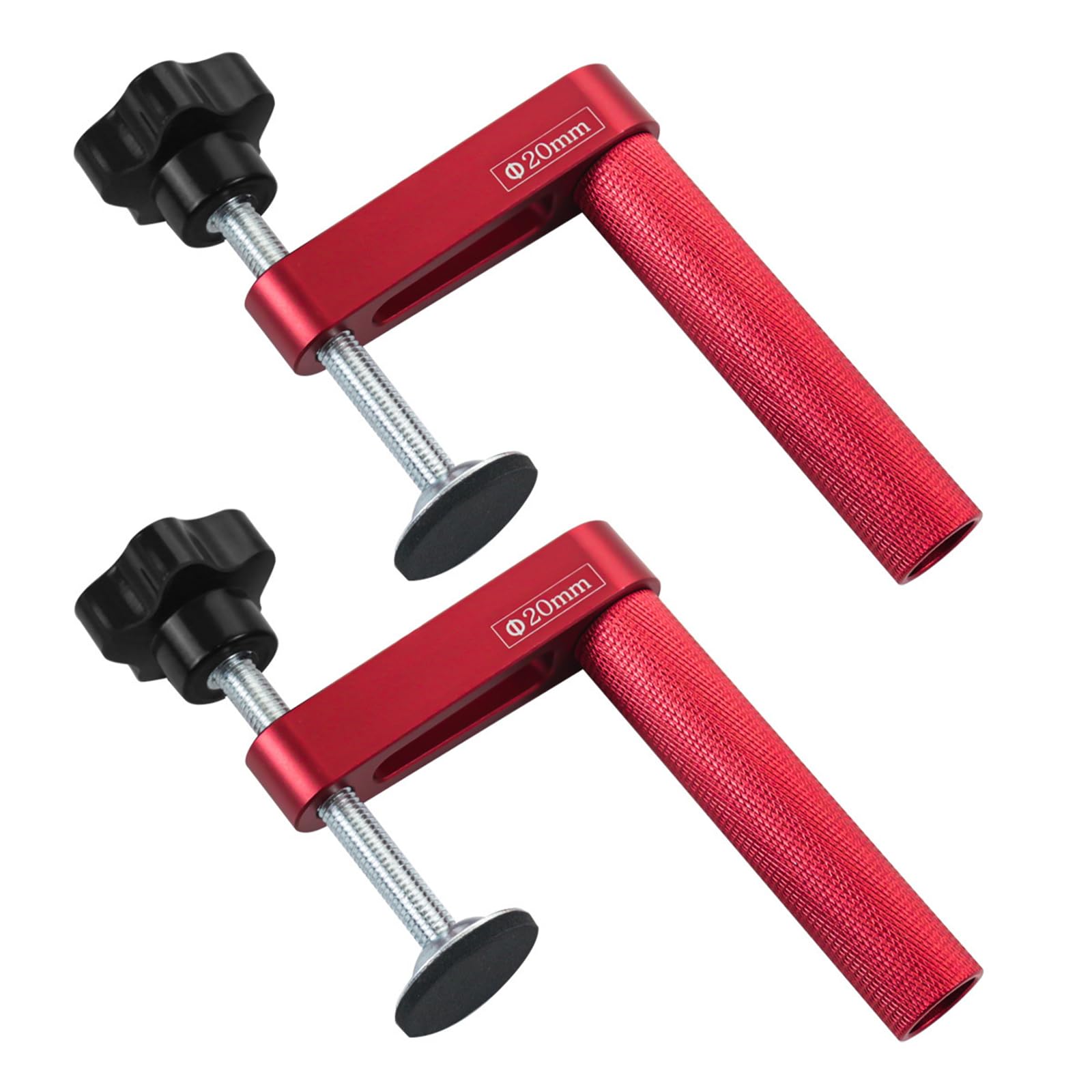 Buxuaaaa 20Mm Woodworking Workbench Dog Clamps 19Mm / Holes Aluminum Holdfasts For Secure Workpiece Holding Rapid Securing Release Workbench Clamping Kits