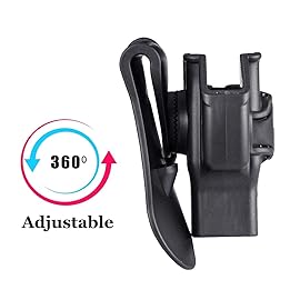 G3C 9MM Holster for Taurus G3/G2C/G3C/G2 PT111/PT132/PT138/PT140, Taurus TX22, Open Carry G3 Holster, Tactical G2C Gun Holster, 360 Adjustable OWB Paddle - Right Handed Black