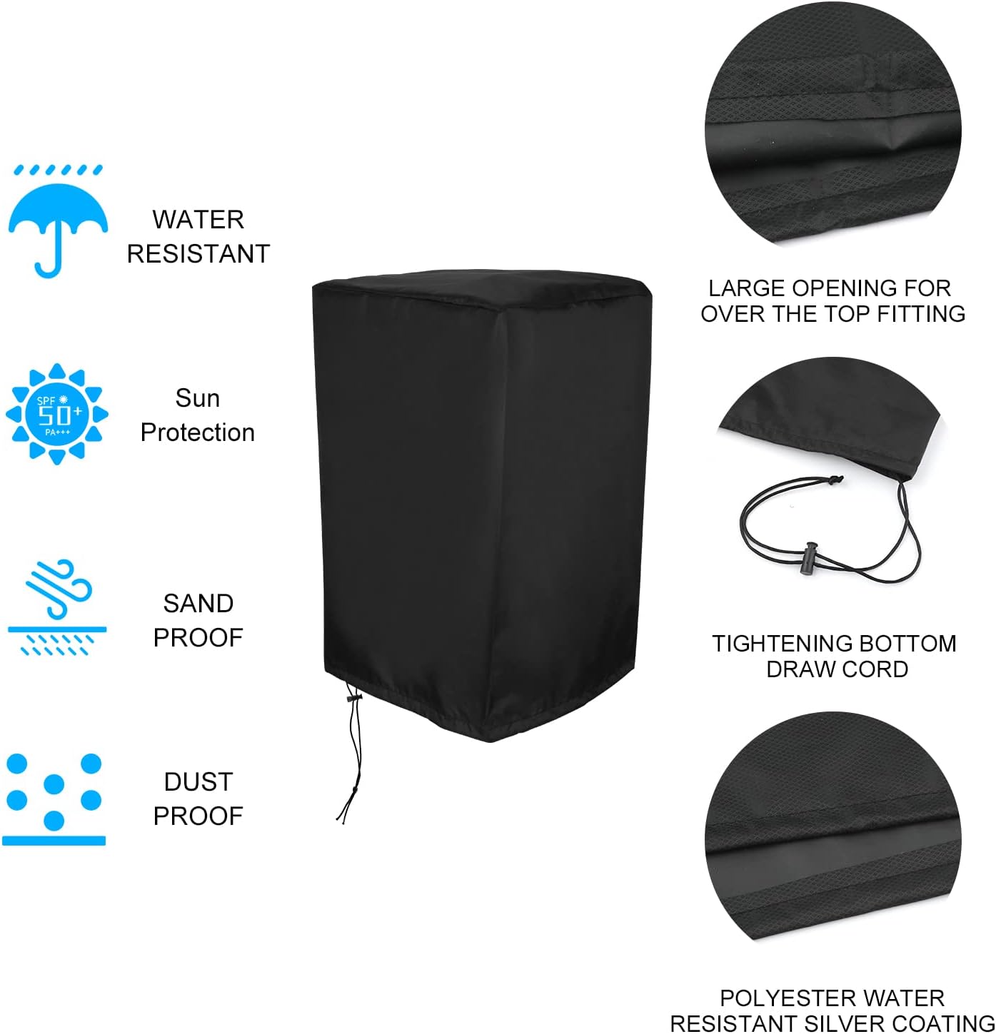 12inch Outdoor Speaker Covers and Speaker Stand Cover, Tripod Scrim