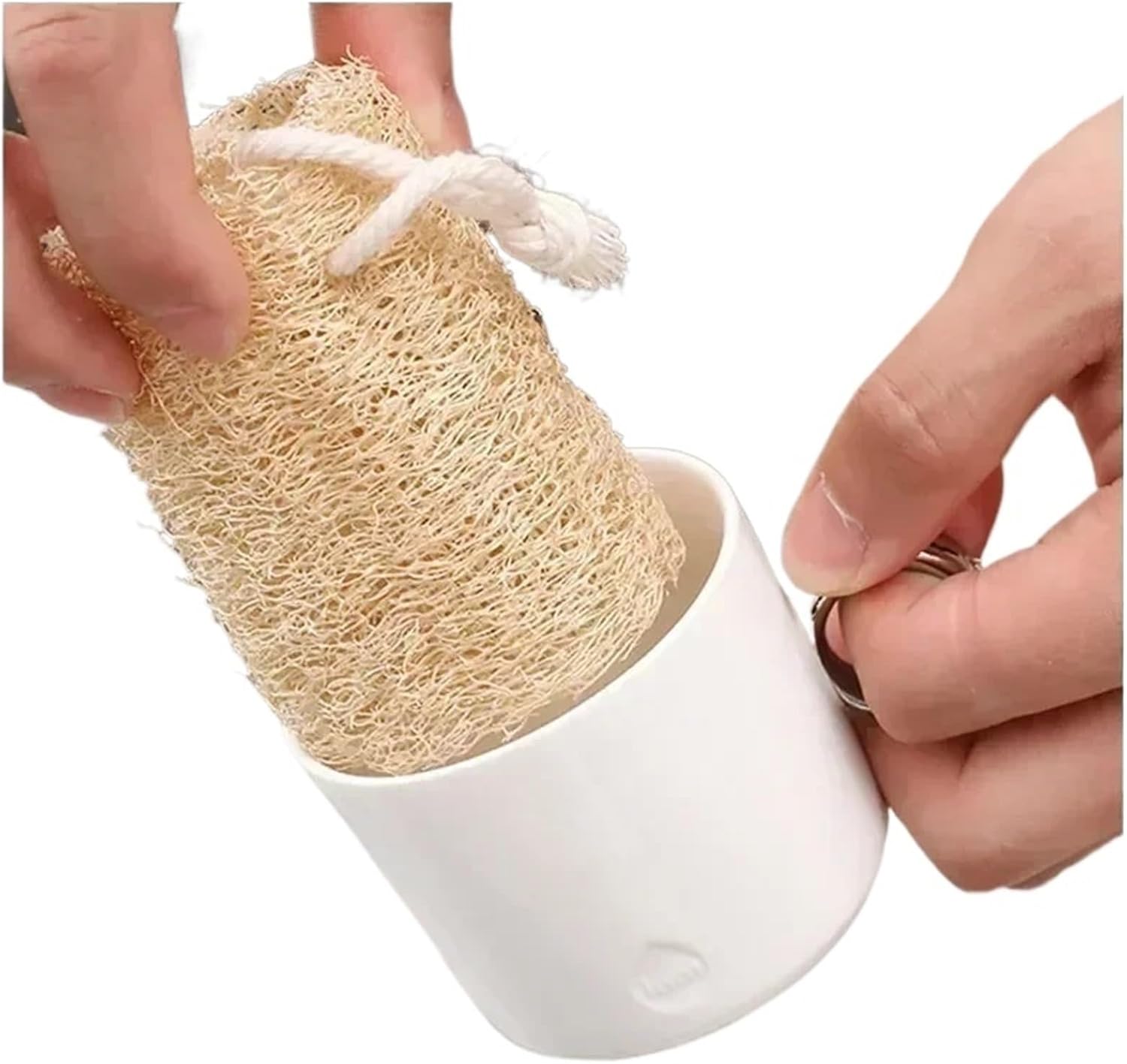 1/3pcs Natural Loofah Washing Brushes Luffa Loofa Bath Body Shower Sponge Kitchen Cleaing Scrubber Bathroom Accessories(1PCS)