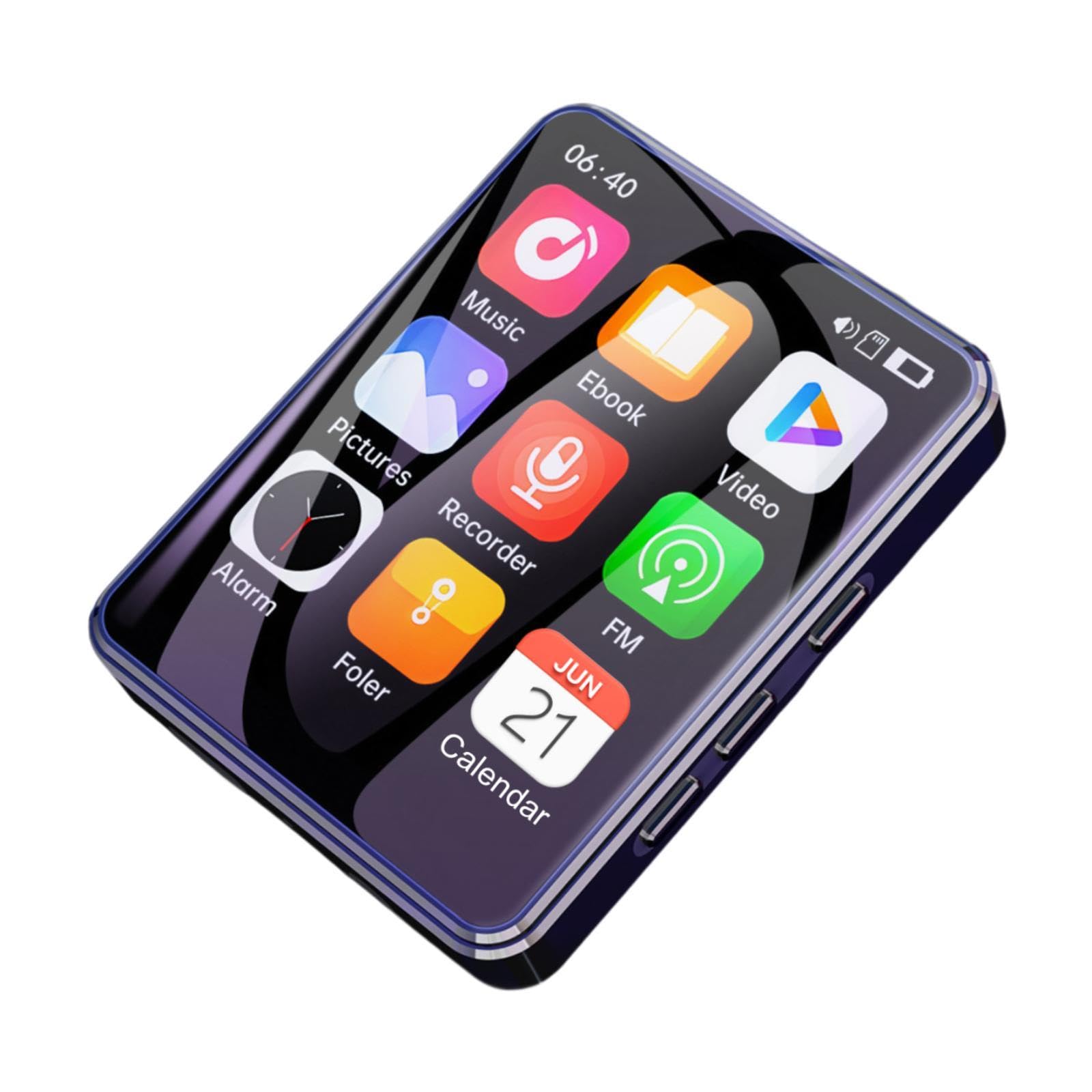 Reproductor MP3/MP4, Reproductor música, Ligero, con Sonido, portátil, para niños, vídeo, Libros electrónicos, Deportes, Fotos, Despertador, 64 GB